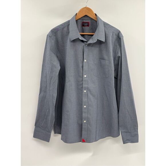 Untuckit Button Up Shirt Men Size XXL Blue Non Iron Long Sleeve - Picture 2 of 11